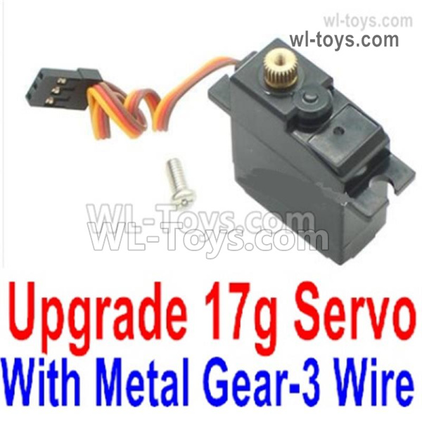 Wltoys 124019 Upgrade Metal Servo. The Gear is made of Metal Material.,The Torque is 17g with 3 Wire.