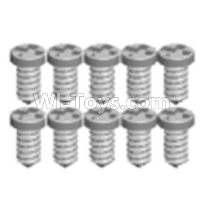 Wltoys 12403 Pan head screws(8PCS)-M1.6X6,Wltoys 12403 RC Car Spare Parts Replacement Accessories,1:12 Scale 4wd,2.4G 12403 rc racing car Parts,On Road Drift Racing Truck Car Parts