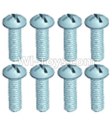 Wltoys 12403 Pan head screws(8PCS)-M2.5X6,Wltoys 12403 RC Car Spare Parts Replacement Accessories,1:12 Scale 4wd,2.4G 12403 rc racing car Parts,On Road Drift Racing Truck Car Parts