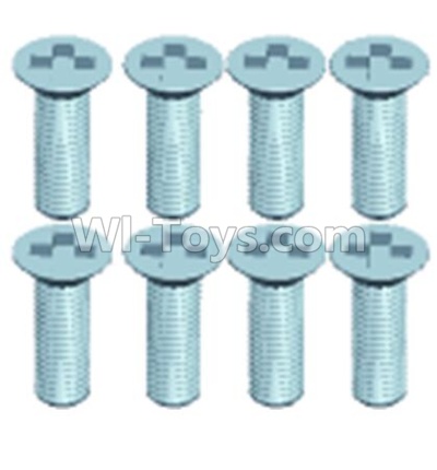 Wltoys 12403 Countersunk head screws(8PCS)-M2.5X6,Wltoys 12403 RC Car Spare Parts Replacement Accessories,1:12 Scale 4wd,2.4G 12403 rc racing car Parts,On Road Drift Racing Truck Car Parts