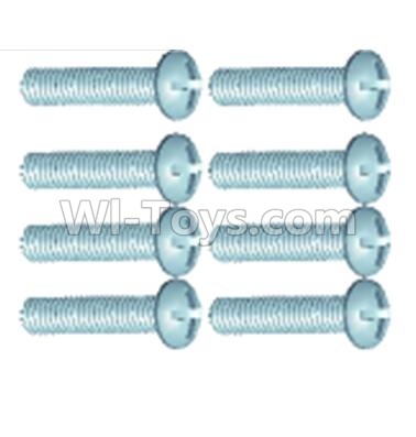 Wltoys 12403 Pan head screws(8PCS)-M2.6X10,Wltoys 12403 RC Car Spare Parts Replacement Accessories,1:12 Scale 4wd,2.4G 12403 rc racing car Parts,On Road Drift Racing Truck Car Parts