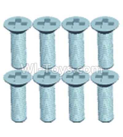 Wltoys 12403 Countersunk head screws(8PCS)-M3X10,Wltoys 12403 RC Car Spare Parts Replacement Accessories,1:12 Scale 4wd,2.4G 12403 rc racing car Parts,On Road Drift Racing Truck Car Parts