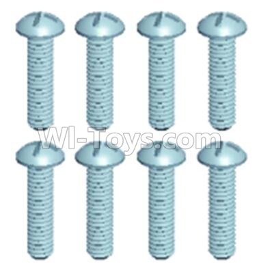 Wltoys 12403 12428-0102 Pan head screws(8PCS)-M2.5X10,Wltoys 12403 RC Car Spare Parts Replacement Accessories,1:12 Scale 4wd,2.4G 12403 rc racing car Parts,On Road Drift Racing Truck Car Parts