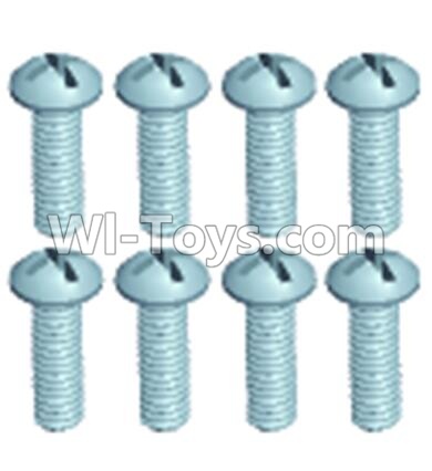 Wltoys 12404 Pan head screws(8PCS)-M2.5X6,Wltoys 12404 RC Car Spare Parts Replacement Accessories,1:12 Scale 4wd,2.4G 12404 rc racing car Parts,On Road Drift Racing Truck Car Parts