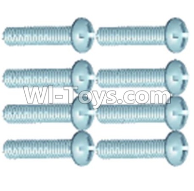 Wltoys 12404 Pan head screws(8PCS)-M2.6X12,Wltoys 12404 RC Car Spare Parts Replacement Accessories,1:12 Scale 4wd,2.4G 12404 rc racing car Parts,On Road Drift Racing Truck Car Parts