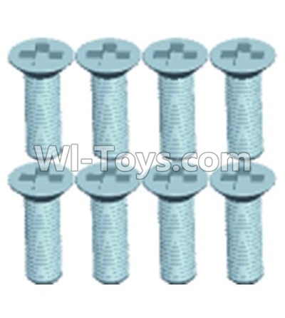 Wltoys 12404 Countersunk head screws(8PCS)-M3X10,Wltoys 12404 RC Car Spare Parts Replacement Accessories,1:12 Scale 4wd,2.4G 12404 rc racing car Parts,On Road Drift Racing Truck Car Parts
