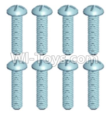 Wltoys 12404 12428-0102 Pan head screws(8PCS)-M2.5X10,Wltoys 12404 RC Car Spare Parts Replacement Accessories,1:12 Scale 4wd,2.4G 12404 rc racing car Parts,On Road Drift Racing Truck Car Parts
