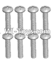 Wltoys 12423 Car Spare Parts-00106 Cross recessed pan head screws(8PCS)-M2.5X20 PM,Wltoys 12423 RC Car Spare Parts Replacement Accessories,1:12 Scale 4wd,2.4G 12423 RC racing car Parts,On Road Drift Racing Truck Car Parts
