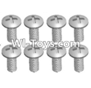 Wltoys 12423 Car Spare Parts-00107 Cross recessed pan head screws(8PCS)-M4X12 PM,Wltoys 12423 RC Car Spare Parts Replacement Accessories,1:12 Scale 4wd,2.4G 12423 RC racing car Parts,On Road Drift Racing Truck Car Parts