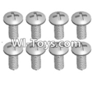 Wltoys 12423 Car Spare Parts-00108 Cross recessed pan head screws(8PCS)-M3X7 PM,Wltoys 12423 RC Car Spare Parts Replacement Accessories,1:12 Scale 4wd,2.4G 12423 RC racing car Parts,On Road Drift Racing Truck Car Parts