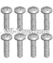 Wltoys 12423 Car Spare Parts-00110 Cross recessed pan head screws(8PCS)-M2X10 PM,Wltoys 12423 RC Car Spare Parts Replacement Accessories,1:12 Scale 4wd,2.4G 12423 RC racing car Parts,On Road Drift Racing Truck Car Parts