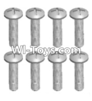 Wltoys 12423 Car Spare Parts-00111 Cross recessed pan head screws(8PCS)-M2X12 PM,Wltoys 12423 RC Car Spare Parts Replacement Accessories,1:12 Scale 4wd,2.4G 12423 RC racing car Parts,On Road Drift Racing Truck Car Parts