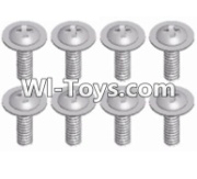 Wltoys 12423 Car Spare Parts-00125 Pan head screws with cross media(8pcs)-M2.5X8 PWM,Wltoys 12423 RC Car Spare Parts Replacement Accessories,1:12 Scale 4wd,2.4G 12423 RC racing car Parts,On Road Drift Racing Truck Car Parts