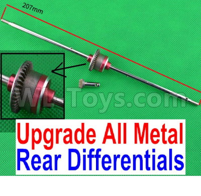 Wltoys 12423 Car Spare Parts-00133-03 Upgrade All Metal Rear Differentials Assembly ,Wltoys 12423 RC Car Spare Parts Replacement Accessories,1:12 Scale 4wd,2.4G 12423 RC racing car Parts,On Road Drift Racing Truck Car Parts