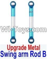 Wltoys 12423 Car Spare Parts-0021-02 Upgrade Metal Swing arm Rod B(2pcs),Wltoys 12423 RC Car Spare Parts Replacement Accessories,1:12 Scale 4wd,2.4G 12423 RC racing car Parts,On Road Drift Racing Truck Car Parts