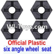 Wltoys 12423 Car Spare Parts-0044-01 Combination device, six angle wheel seat(4pcs),Wltoys 12423 RC Car Spare Parts Replacement Accessories,1:12 Scale 4wd,2.4G 12423 RC racing car Parts,On Road Drift Racing Truck Car Parts