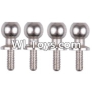 Wltoys 12423 Car Spare Parts-0074 Ball head screw(M4.8X11.5)-4PCS,Wltoys 12423 RC Car Spare Parts Replacement Accessories,1:12 Scale 4wd,2.4G 12423 RC racing car Parts,On Road Drift Racing Truck Car Parts