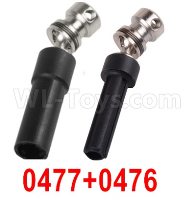 Wltoys 12427 Parts-Rear drive shaft + Rear Drive Sleeve-12427-0477+0476,Total 2 set,Wltoys 12427 RC Car Parts,Wltoys 1/12 Parts
