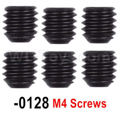 Wltoys 12427 Parts-M4 Machine screws,12427-00128,M4X4-5pcs,Wltoys 12427 RC Car Parts,Wltoys 1/12 Parts