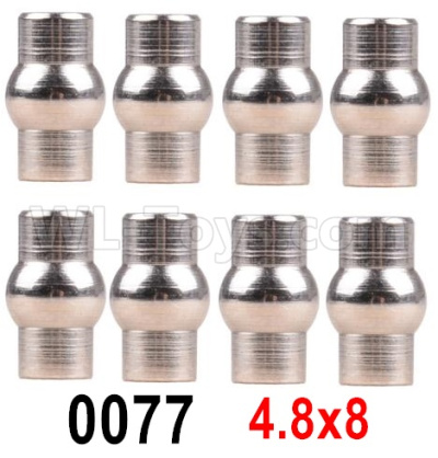 Wltoys 12427 Screws Parts-12427-0077 Ball head A(M4.8X8)-8pcs,Wltoys 12427 RC Car Screws,Wltoys 1/12 Screws