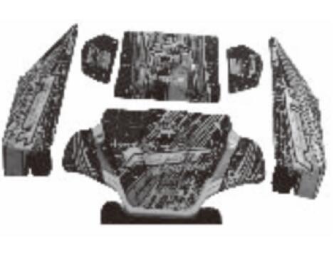 Wltoys 12428-C.0347 All Car shell,The left and Right Body shell cover& Left and Right Tail wing,Wltoys 12428-C Rc Car Parts Replacement Accessories,1:12 Scale 4wd,2.4G 12428-B rc racing car Parts,On Road Drift Racing Truck Car Parts