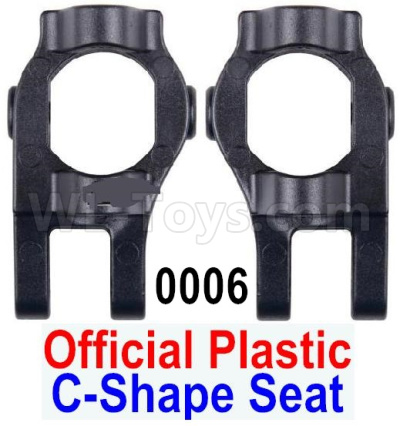 Wltoys 12428 C-Shape Seat(2pcs)-Black-Official Plastic Parts, 12428-0006