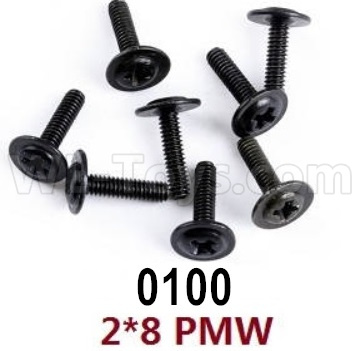 Wltoys 12428-C.00100 Pan head screws with cross media(8PCS)-M2X8 PMW,Wltoys 12428-C Rc Car Parts Replacement Accessories,1:12 Scale 4wd,2.4G 12428-B rc racing car Parts,On Road Drift Racing Truck Car Parts
