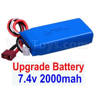 Wltoys 12428 Battery-Upgrade 7.4V 2000mah 25C Battery(1pcs)-Size-80X35X19MM Parts, 12428-0123