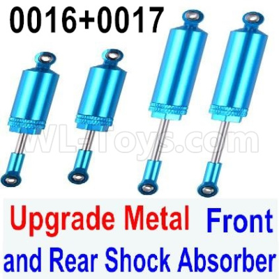 Wltoys 12428 Upgrades Parts-Metal Front and Rear Shock Absorber, Total 4pcs, 12428-0016 + 12428-0017,Wltoys 12428 Upgrade Parts