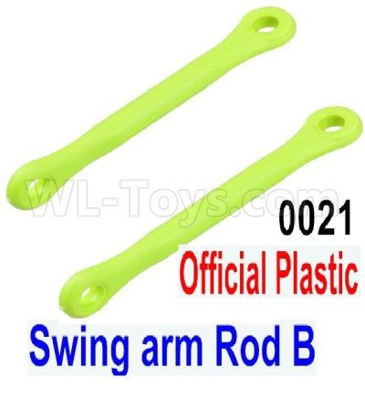 Wltoys 12428 Swing arm Rod B(2pcs) Parts-Official Plastic ,12428-0021, Wltoys 12428 Upgrade Parts