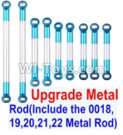 Wltoys 12428-B Parts-0022-03 Upgrade Metal Rod(Include the 0018,19,20,21,22 Metal Rod)-9pcs,Wltoys 12428-B Rc Car Spare Parts Replacement Accessories,1:12 Scale 4wd,2.4G 12428-B rc racing car Parts,On Road Drift Racing Truck Car Parts