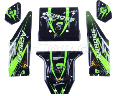 Wltoys 12428 Body shell cover and Left and Right Tail wing Parts, 12428-0059,Wltoys 12428 Parts