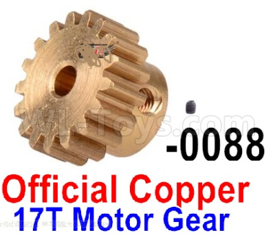 Wltoys 12428-C.0088 17T Motor Gear(15.2X10MM),Wltoys 12428-C Rc Car Parts Replacement Accessories,1:12 Scale 4wd,2.4G 12428-B rc racing car Parts,On Road Drift Racing Truck Car Parts