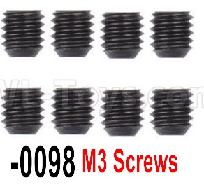 Wltoys 12428 M3 Machine Screws(8PCS)-M3X3 Parts, 12428-0098