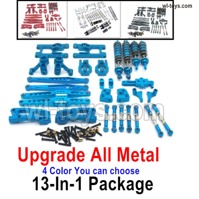 Wltoys 12428 Upgrade ALL Metal Kit B. ALL 13-In-1 Package. 4 Color you can choose. Wltoys 12428 1/12 Parts,Wltoys 12428 RC Car Parts