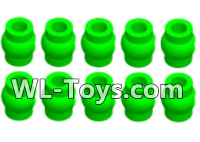 Wltoys 18428 Green Ball-head unit(10pcs),Wltoys 18428 RC Car Spare Parts Replacement Accessories,1:18 Scale 4wd,2.4G 18428 rc racing car Parts,On Road Drift Racing Truck Car Parts