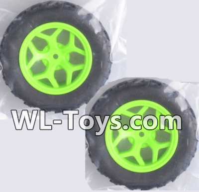 Wltoys 18428 Whole wheel unit(2 set)-Green,Wltoys 18428 RC Car Spare Parts Replacement Accessories,1:18 Scale 4wd,2.4G 18428 rc racing car Parts,On Road Drift Racing Truck Car Parts