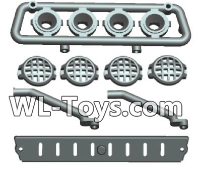 Wltoys 18428 Car Top light components,Wltoys 18428 RC Car Spare Parts Replacement Accessories,1:18 Scale 4wd,2.4G 18428 rc racing car Parts,On Road Drift Racing Truck Car Parts