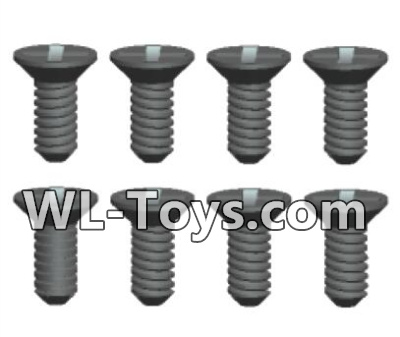 Wltoys 18428 Phillips Countersunk head Self-tapping screws-ST2X6kB(8pcs),Wltoys 18428 RC Car Spare Parts Replacement Accessories,1:18 Scale 4wd,2.4G 18428 rc racing car Parts,On Road Drift Racing Truck Car Parts