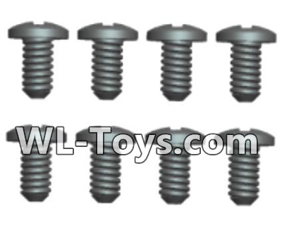 Wltoys 18428 Phillips Round head Self-tapping screws-ST2X8PB(8pcs),Wltoys 18428 RC Car Spare Parts Replacement Accessories,1:18 Scale 4wd,2.4G 18428 rc racing car Parts,On Road Drift Racing Truck Car Parts