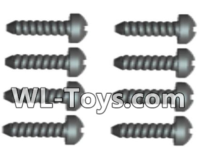 Wltoys 18428 Phillips Round head Self-tapping screws-ST2X10PB(8pcs),Wltoys 18428 RC Car Spare Parts Replacement Accessories,1:18 Scale 4wd,2.4G 18428 rc racing car Parts,On Road Drift Racing Truck Car Parts