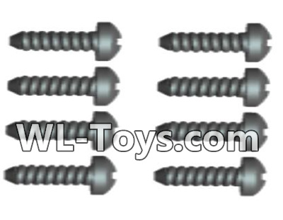 Wltoys 18428 Phillips Round head Self-tapping screws-ST2X12PB(8pcs),Wltoys 18428 RC Car Spare Parts Replacement Accessories,1:18 Scale 4wd,2.4G 18428 rc racing car Parts,On Road Drift Racing Truck Car Parts