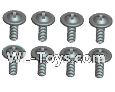 Wltoys 18428 Phillips Round head With media screw-ST2.3X6PWB(8pcs),Wltoys 18428 RC Car Spare Parts Replacement Accessories,1:18 Scale 4wd,2.4G 18428 rc racing car Parts,On Road Drift Racing Truck Car Parts
