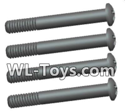 Wltoys 18428 Phillips Round head lower half tooth screws-ST2X16PB(4pcs),Wltoys 18428 RC Car Spare Parts Replacement Accessories,1:18 Scale 4wd,2.4G 18428 rc racing car Parts,On Road Drift Racing Truck Car Parts