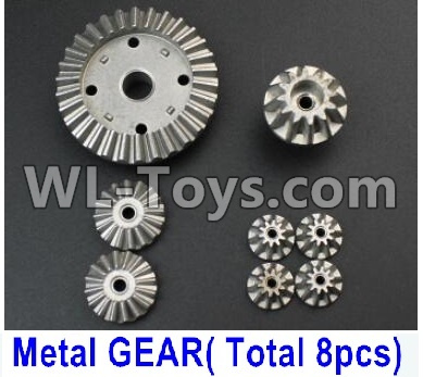 JJRC Q46 Whole Metal Kit Parts-(Metal gear,total 8pcs),JJRC Q46 Parts,jjrc q46 speedrunner Parts,JJRC Q46 1/12 Parts