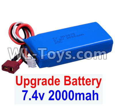 JJRC Q46 Upgrade 7.4V 2000mah Battery(1pcs)-Size-80X35X19MM,JJRC Q46 Parts,jjrc q46 speedrunner Parts,JJRC Q46 1/12 Parts