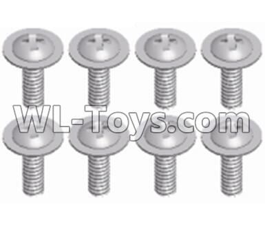 JJRC Q46 Pan head screws with cross media(8pcs)-M2.5X8 PWM,JJRC Q46 Parts,jjrc q46 speedrunner Parts,JJRC Q46 1/12 Parts