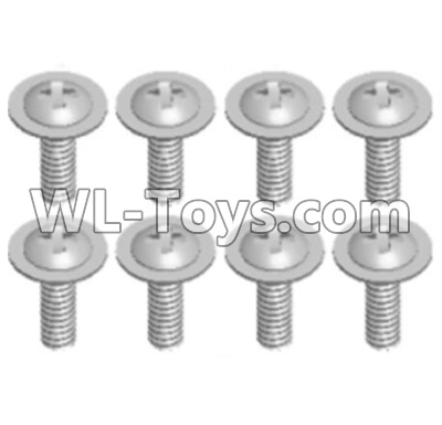 JJRC Q46 Pan head screws with cross media(8PCS)-M2X8 PMW,JJRC Q46 Parts,jjrc q46 speedrunner Parts,JJRC Q46 1/12 Parts
