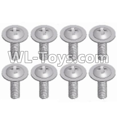 JJRC Q46 Pan head screws with cross media(8PCS)-M2.3X8,JJRC Q46 Parts,jjrc q46 speedrunner Parts,JJRC Q46 1/12 Parts