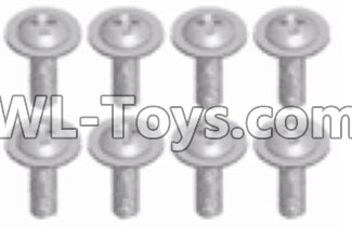 JJRC Q46 Cross round head with Media- M2.5X16-PWM-W7(8pcs),JJRC Q46 Parts,jjrc q46 speedrunner Parts,JJRC Q46 1/12 Parts